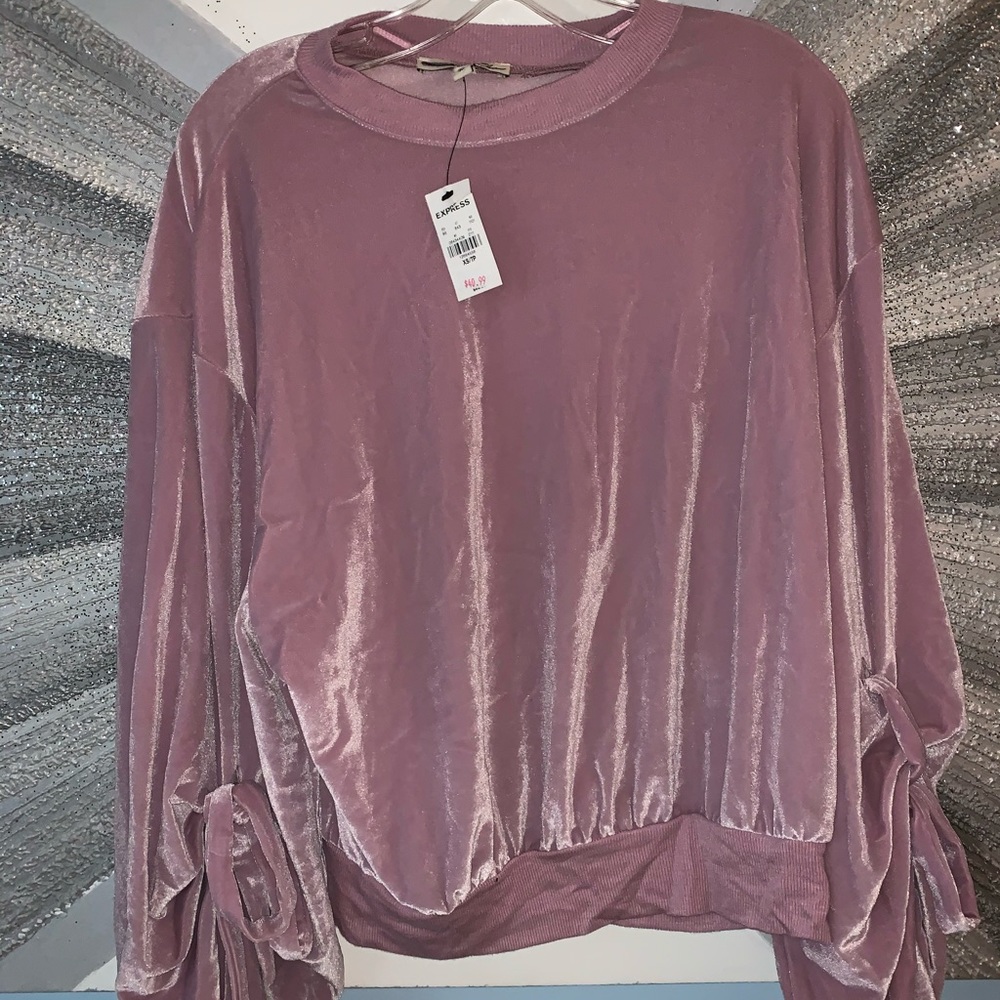 Velvet long sleeve Express Sweater